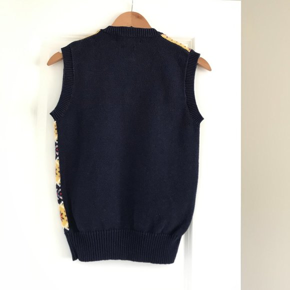 Ralph Lauren Preppy Floral Knit Vest - Picture 6 of 7